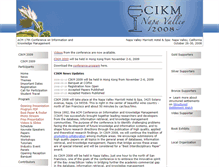 Tablet Screenshot of cikm2008.org
